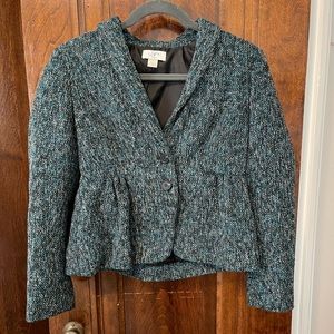Ann Taylor LOFT Blazer Petite Tweed Jacket Size 2P
